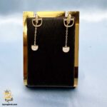 گوشواره نقره طرح طلا مدل ESW E107