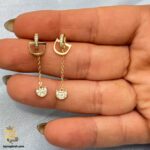 گوشواره نقره طرح طلا مدل ESW E107