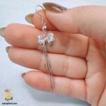 گوشواره نقره مجلسی زنانه مدل ESW E108