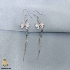 گوشواره نقره مجلسی مدل ESW E108