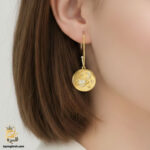 گوشواره نقره عروس طرح ماه و ستاره مدل ESW E109 IMAGE1