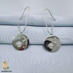 گوشواره نقره عروس طرح ماه و ستاره مدل ESW E109 IMAGE9