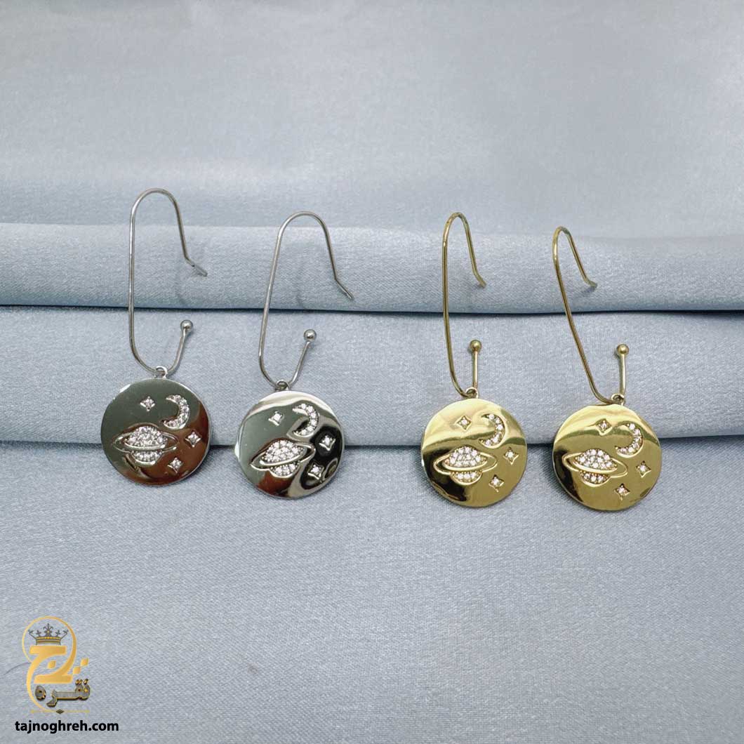 silver-earrin-esw-e109-7 گوشواره نقره عروس مدل ESW E109