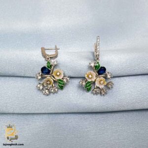 گوشواره نقره عروس مدل ESW E110