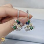 گوشواره نقره مجلسی عروس مدل ESW E110