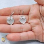 گوشواره نقره دخترانه شیک مدل ESW E111