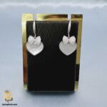 گوشواره نقره دخترانه قلب مدل ESW E111