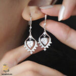 گوشواره نقره مجلسی مدل ESW E112