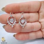 گوشواره نقره مجلسی مدل ESW E112