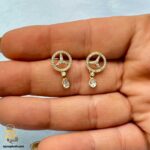 گوشواره نقره دخترانه طرح بنز مدل ESW E116 IMAGE2