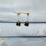 گوشواره نقره دخترانه طرح طلا مدل ESW E118