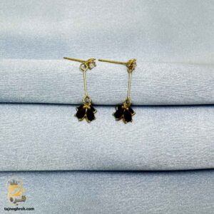 گوشواره نقره دخترانه طرح طلا مدل ESW E118