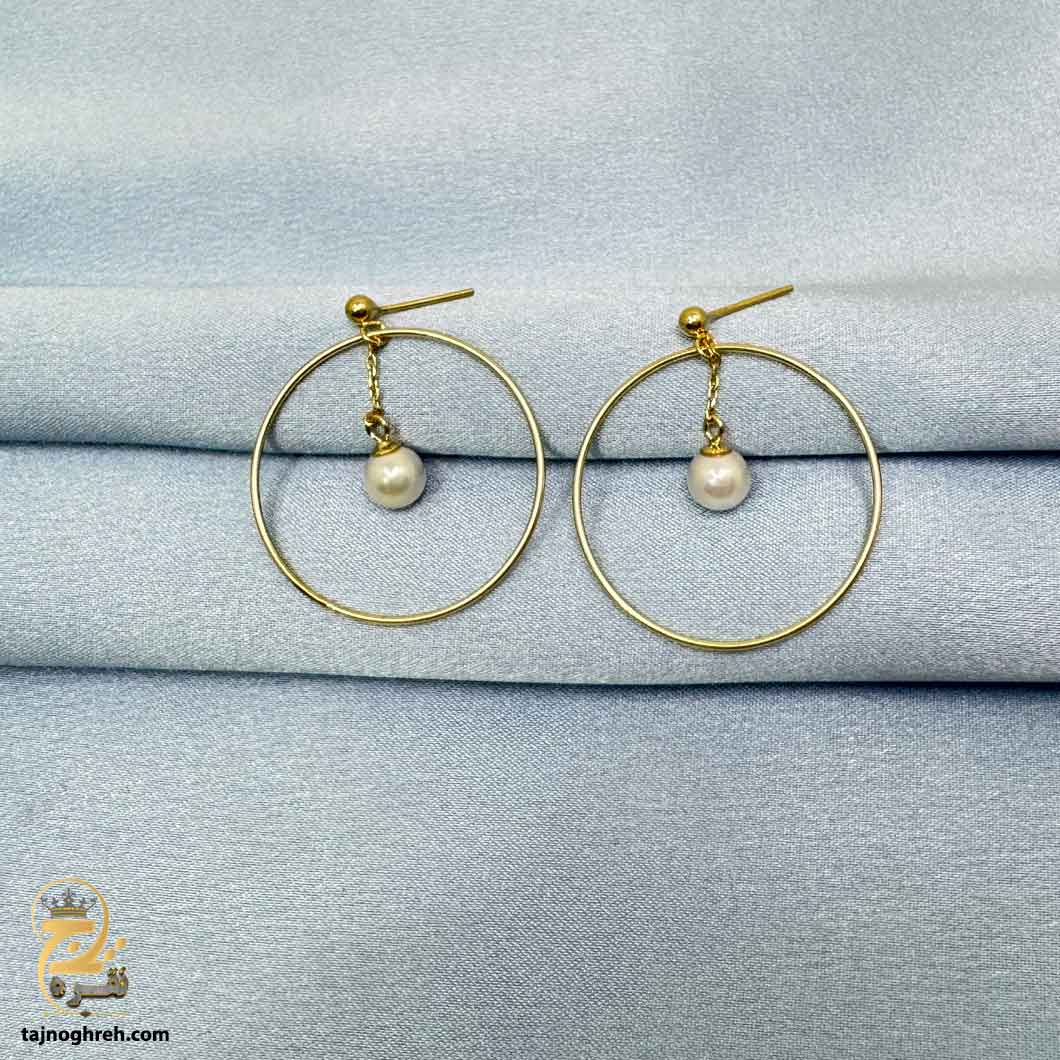 silver-earrin-esw-e120 گوشواره نقره حلقه ای بزرگ مدل ESW E120