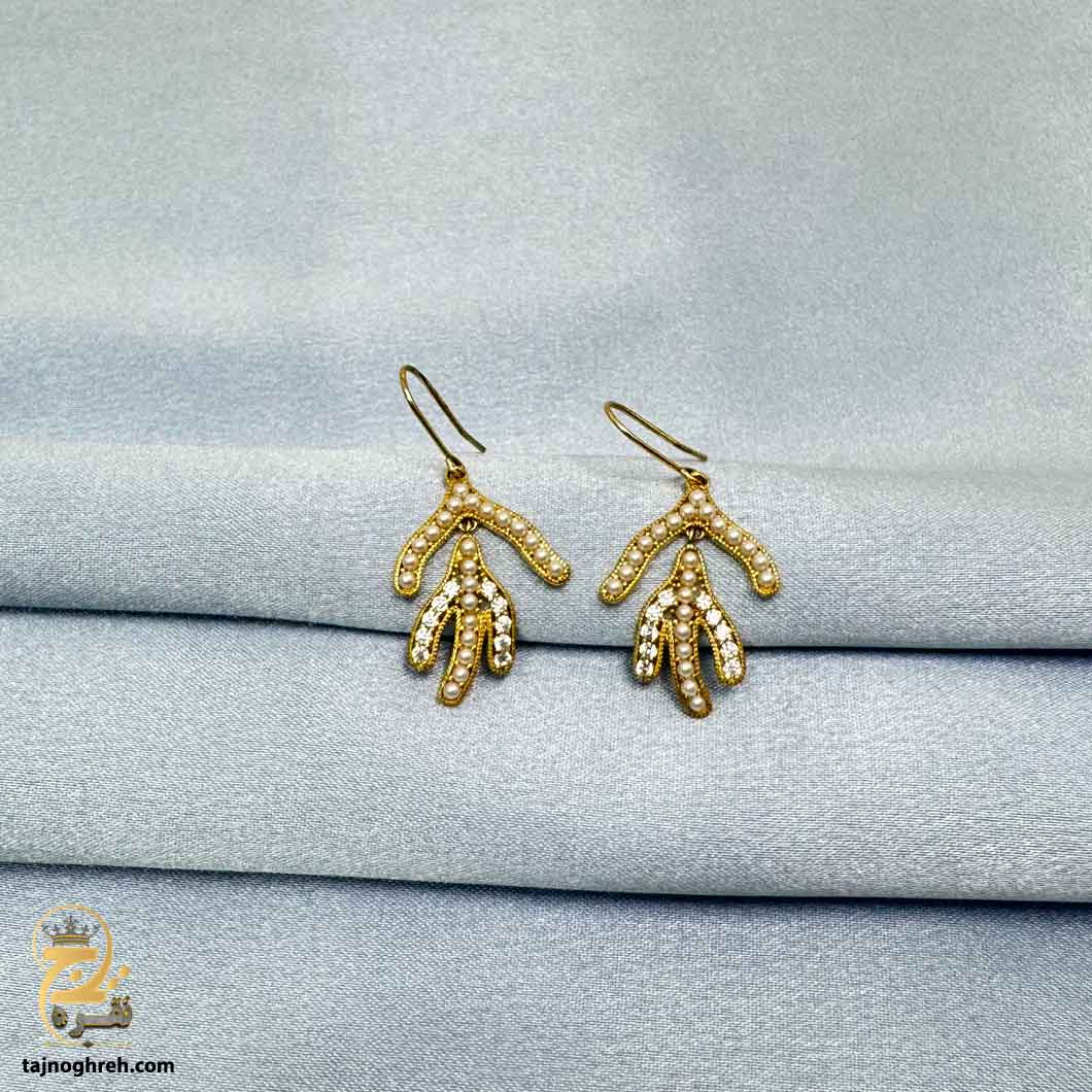 silver-earrin-esw-e125-3 گوشواره نقره طرح طلا مدل ESW E125