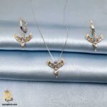 نیم ست نقره زنانه طرح فرشته مدل NSW N31