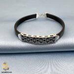 دستبند پلاک نقره مردانه مدل BSM B107