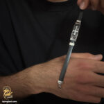 دستبند پلاک نقره مردانه مدل BSM B112