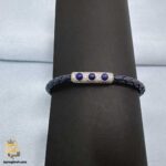 دستبند پلاک دار نقره زنانه مدل DSW D100