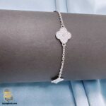 دستبند نقره زنانه طرح ونکلیف 3 گل مدل DSW D91-1