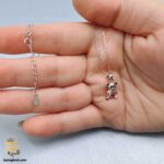 گردنبند نقره دخترانه طرح خرس مدل ZSW Z107 داخل دست