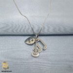 گردنبند نقره زنانه طرح گیتار و نت موسیقی مدل ZSW Z112