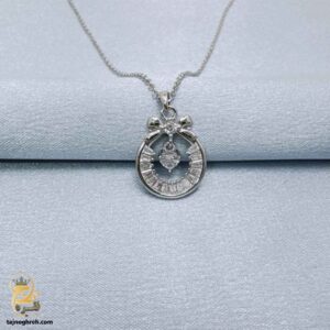 گردنبند نقره زنانه طرح پاپیون جواهری مدل ZSW Z113
