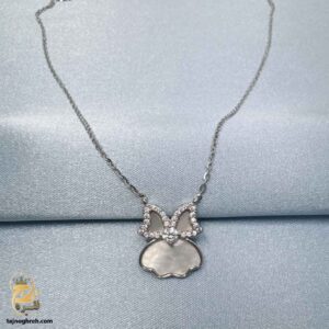 گردنبند نقره زنانه طرح پاپیون صدفی مدل ZSW Z95