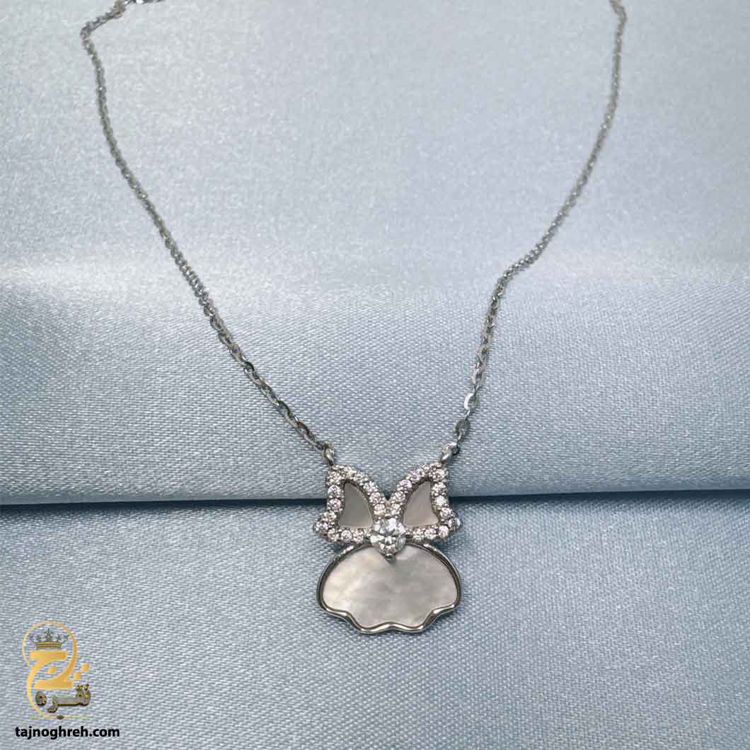 women-silver-necklace-sw-z95 گردنبند نقره زنانه شیک مدل ZSW Z95