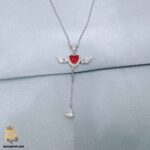 گردنبند نقره زنانه طرح بال فرشته مدل ZSW Z98