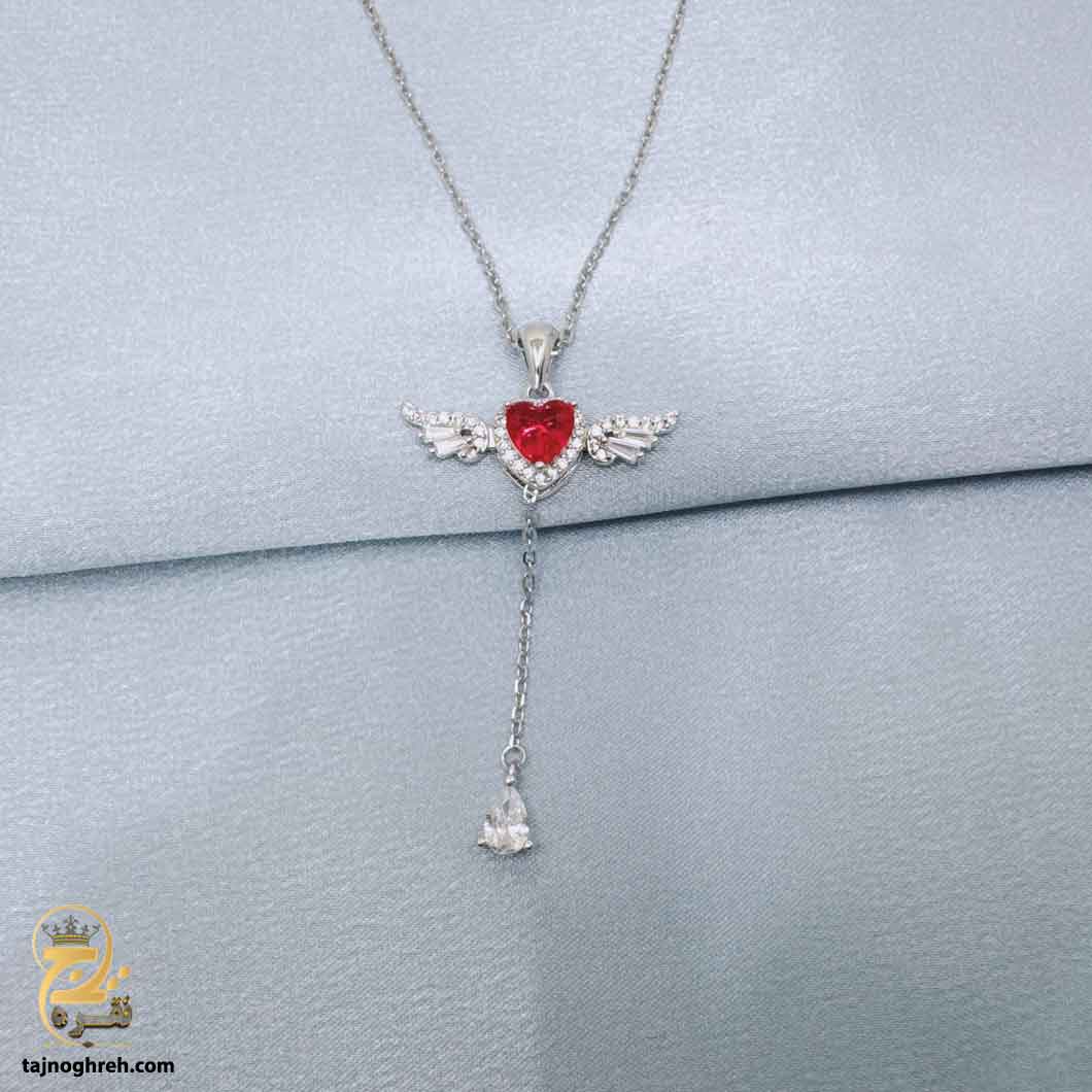 women-silver-necklace-sw-z98-2 گردنبند نقره زنانه شیک مدل ZSW Z98
