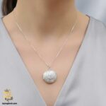 گردنبند قاب عکسی نقره مدل ZSW Z99