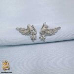گوشواره نقره زنانه طرح بال فرشته مدل ESW E128