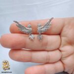 گوشواره نقره زنانه طرح بال فرشته مدل ESW E128 IMAGE3