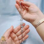 دستبند نقره زنانه طرح خورشید مدل DSW D106 داخل دست