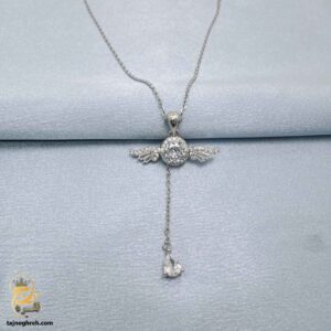 گردنبند نقره زنانه طرح بال فرشته مدل ZSW Z102