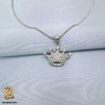 گردنبند نقره زنانه طرح تاج مدل ZSW Z120