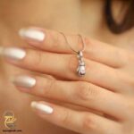 گردنبند نقره زنانه طرح دستکش بوکس مدل ZSW Z121 IMAGE1