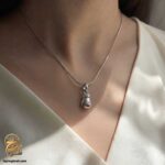 گردنبند نقره زنانه طرح دستکش بوکس مدل ZSW Z121 IMAGE2