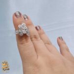 انگشتر نقره زنانه مجلسی طرح 3 گل برگ مدل RSW F69 IMAGE2
