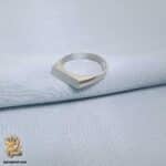 انگشتر نقره زنانه ساده طرح پلاک مدل RSW F71 IMAGE1