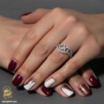 انگشتر نقره زنانه فانتزی با نگین ریز مدل RSW F73 IMAGE2