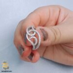 انگشتر نقره زنانه فانتزی با نگین ریز مدل RSW F73 IMAGE1