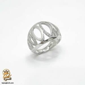 انگشتر نقره مجلسی زنانه طرح قالب طلا مدل RSW F77