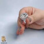 انگشتر نقره زنانه طرح گل بدون نگین مدل RSW F78 IMAGE2