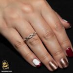 انگشتر نقره زنانه بدون نگین مدل RSW F79