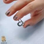 انگشتر نقره زنانه طرح اشکی ظریف مدل RSW F80 image2