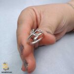 انگشتر نقره زنانه طرح شاخه درخت مدل RSW F82 IMAGE1