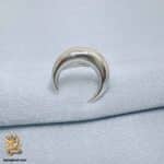انگشتر نقره زنانه طرح ماه بدون نگین مدل RSW F85 IMAGE2