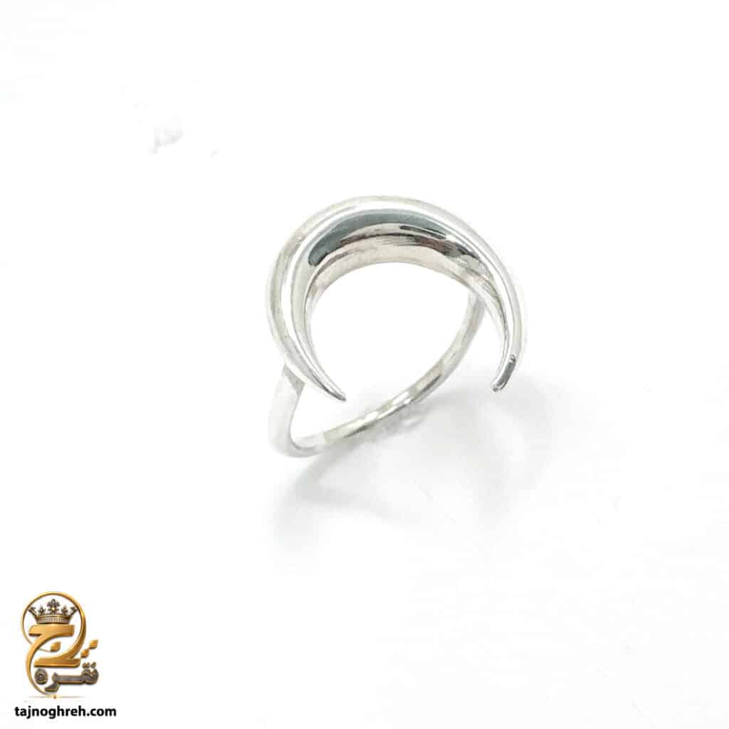 انگشتر نقره زنانه طرح ماه بدون نگین مدل RSW F85