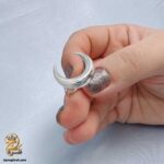 انگشتر نقره زنانه طرح ماه بدون نگین مدل RSW F85 IMAGE3